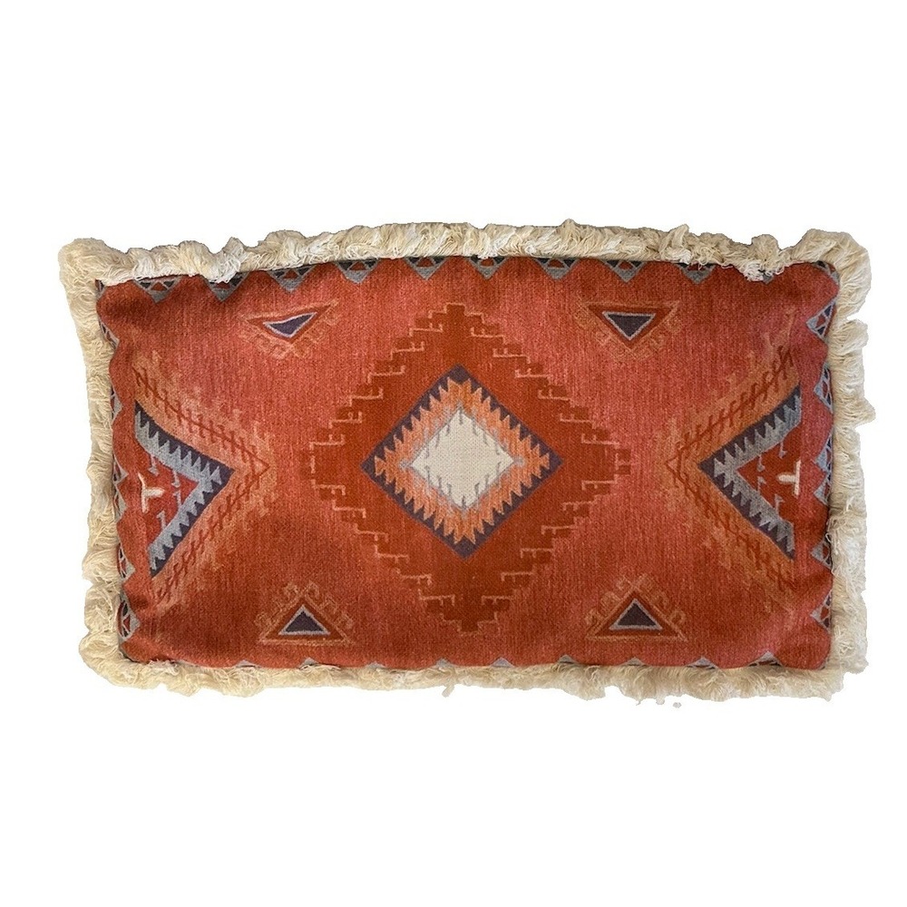 19X11.5 Pillow Cover Southwestern-/Aztec-/Navajo Style Desert Pink Cream Purple